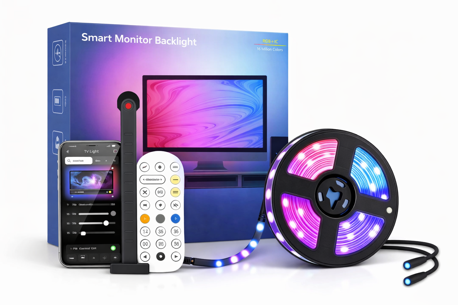 LumaPocket™ AuraSync — Smart TV Backlight System